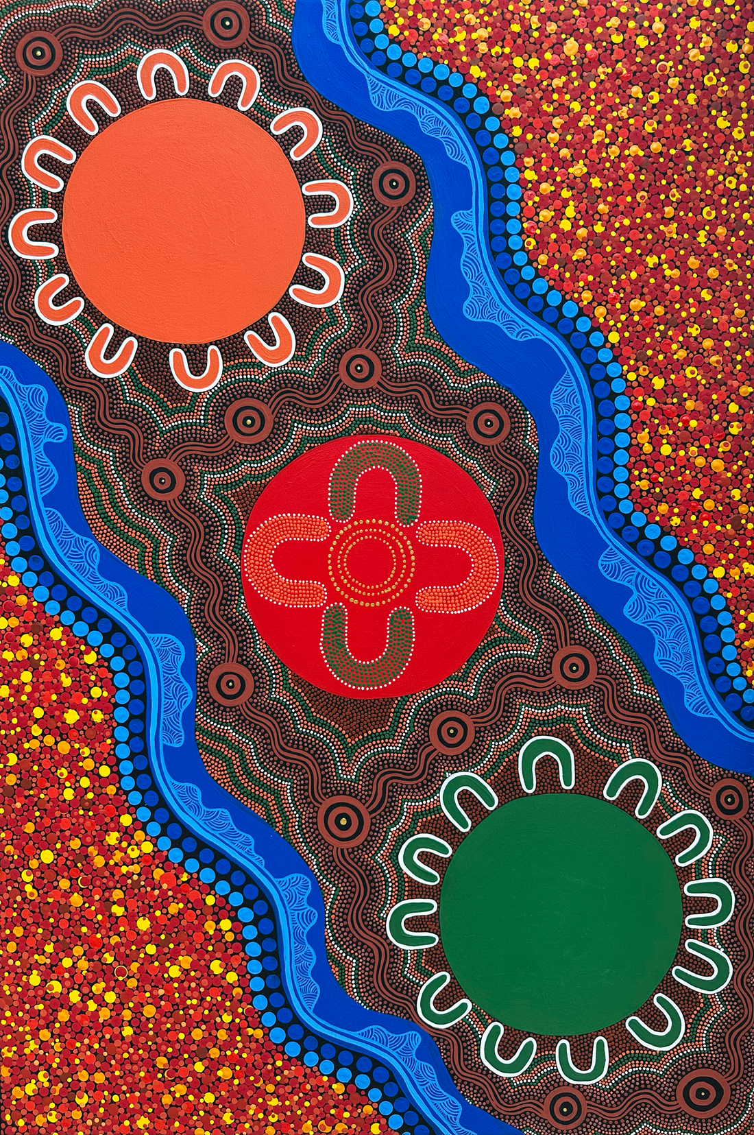 NRL Indigenous All Stars 2025 - Collaborative Live Painting