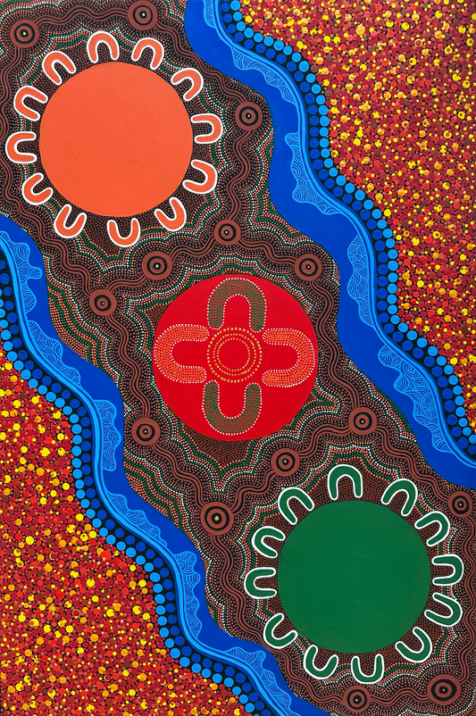 NRL Indigenous All Stars 2025 - Collaborative Live Painting